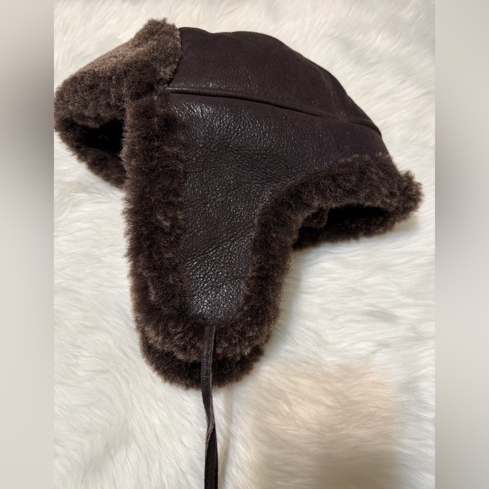 Zavelio NWT Sheepskin Ear Flap Aviator Hat - Picture 2 of 9